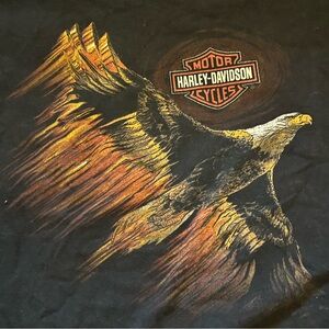 Harley Davidson Men's XL Short Sleeve Shirt bison Buffalo NY Eagle